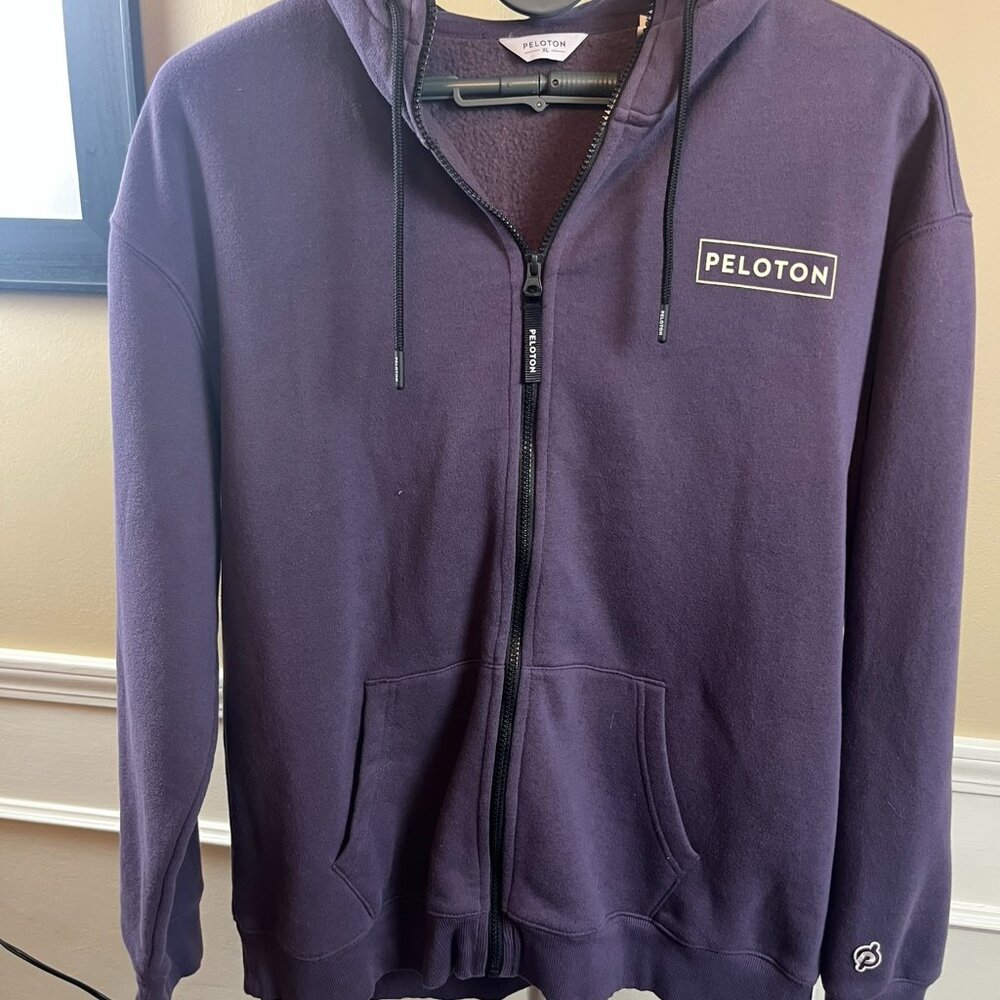 NWOT Peloton Together We Go Far Collection Purple Hooded Sweatshirt - XL